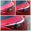 ABS Chrome Rear Tail Bumper Fog Lamp Light Eyebrows Decoration Strips Cover Trim For Mazda CX-5 CX5 2017 -  Accessories