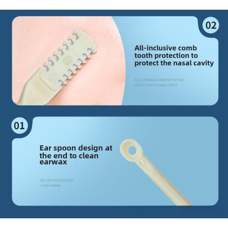 Nose hair shaver Manual cleaning Razor shaving special set Men's and women's anti-scratch nostril trimming artifact Double head
