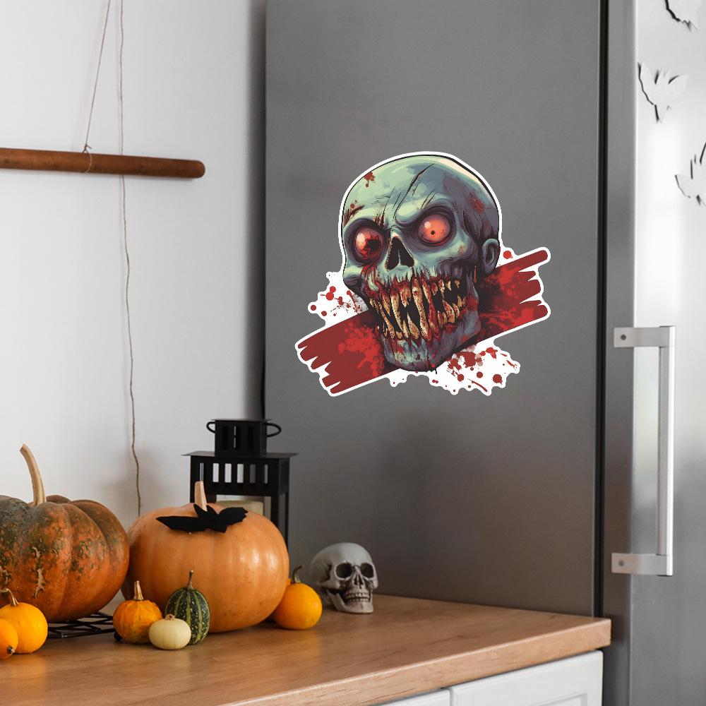 Halloween Horror Totenkopf Schlafzimmer Wohnzimmer Eingangshalle Atmosphäre Dekoration Wandaufkleber