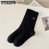 5pcs White Bow Socks Women Ballet Style Mid-calf Socks Summer Thin Stockings Cotton Stacked Socks