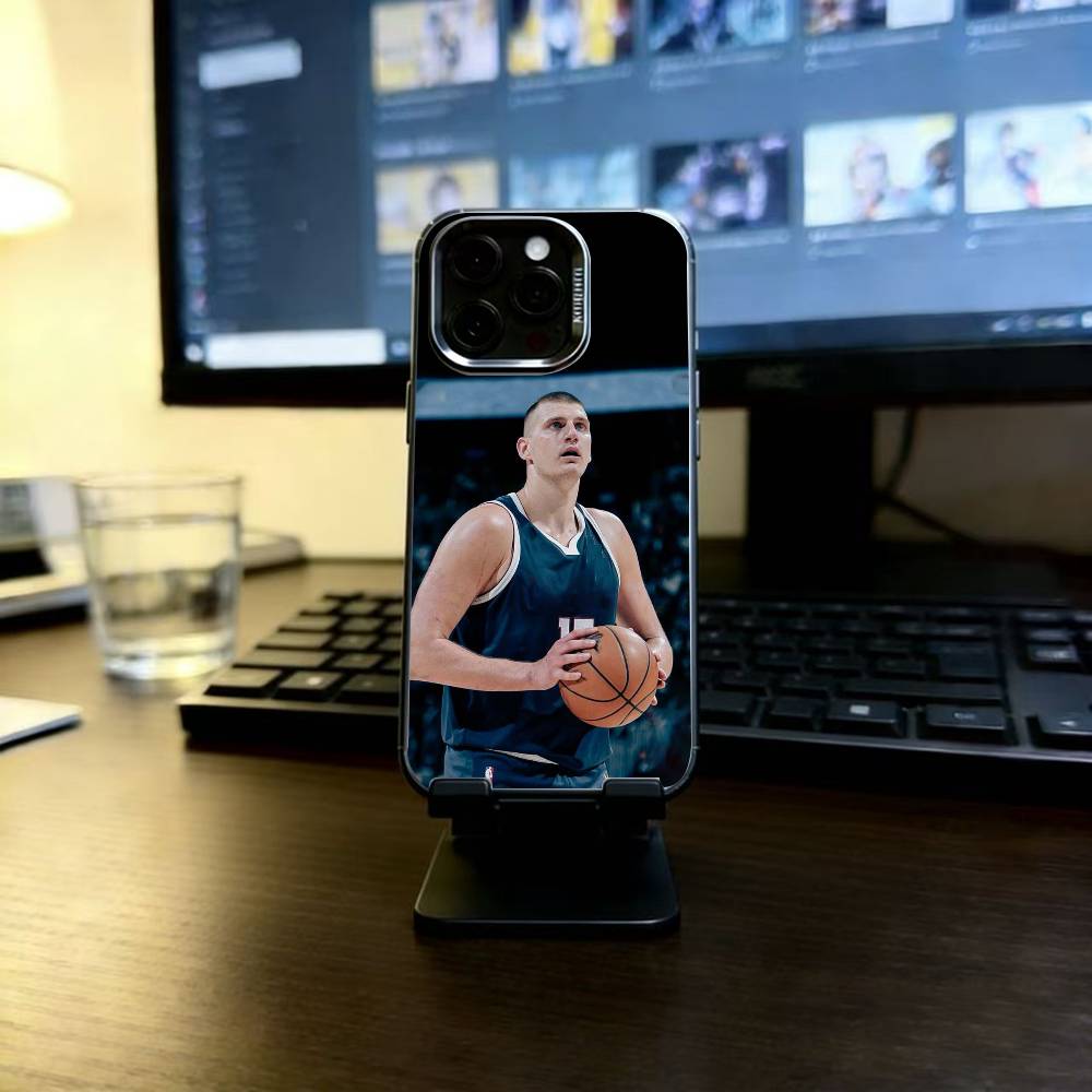 

N-Nikola Jokic Phone Case For iPhone 17,16,15,14,13,12,11 Plus,Pro Max,XS,Colorful Silver Black Cover iPhone17