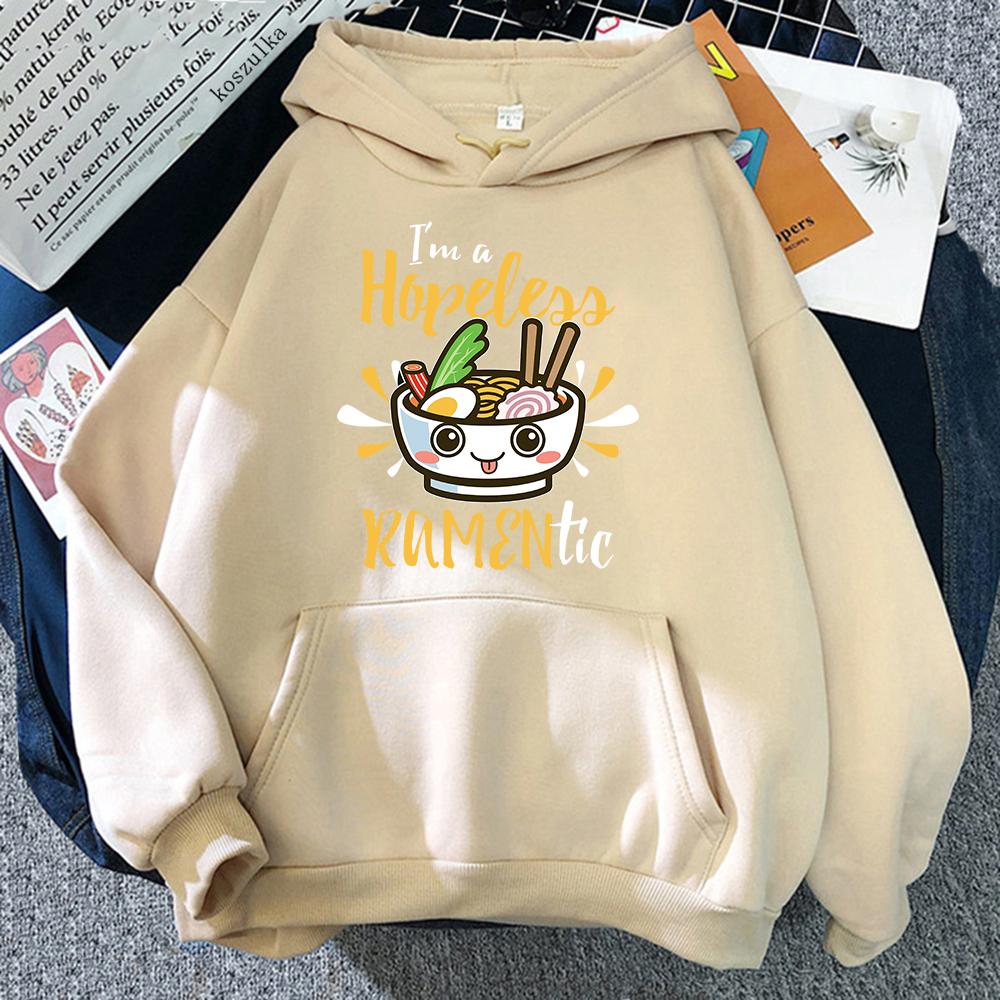 Cat Ramen Hoodie Women Harajuku Funny Cute Graphic Noodle Hoodies Unisex Japanese Anime Aesthetic Noodle Pullovers Sweatshirts