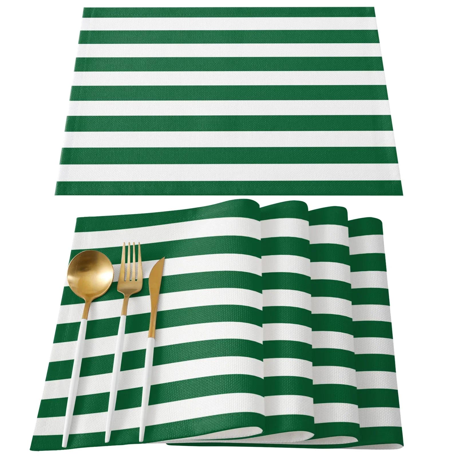 Stripes Black White Simple Pattern Table Mat Kitchen Decoration Placemat Table  For Wedding Dining Accessories Table Mat 1pcs 30x45cm