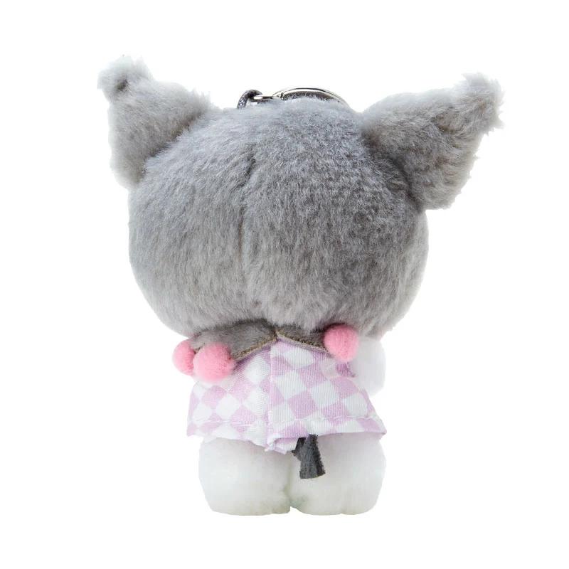 Sanrio Kurome Cute Keychain Doll Plush Pendant 10.5cm High Sanrio-2403-0011