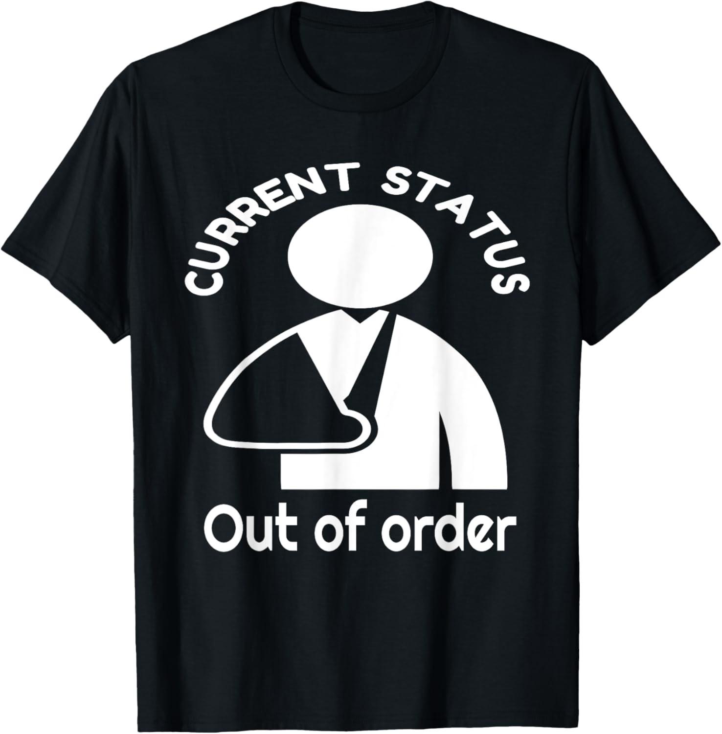 

Broken Wrist, Arm Humor - Broken Bone Recovery Get Well T-Shirt 5XL різнокольоровий