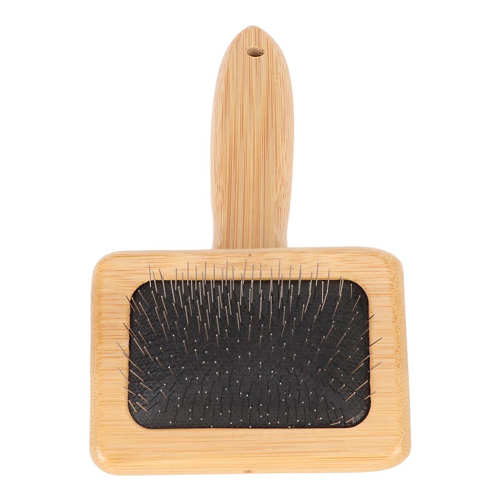 Macrame Slicker Comb with Hole   Bag Cushion Finely Polished Bamboo Cleaning Slicker Brush for Pet Tapestry