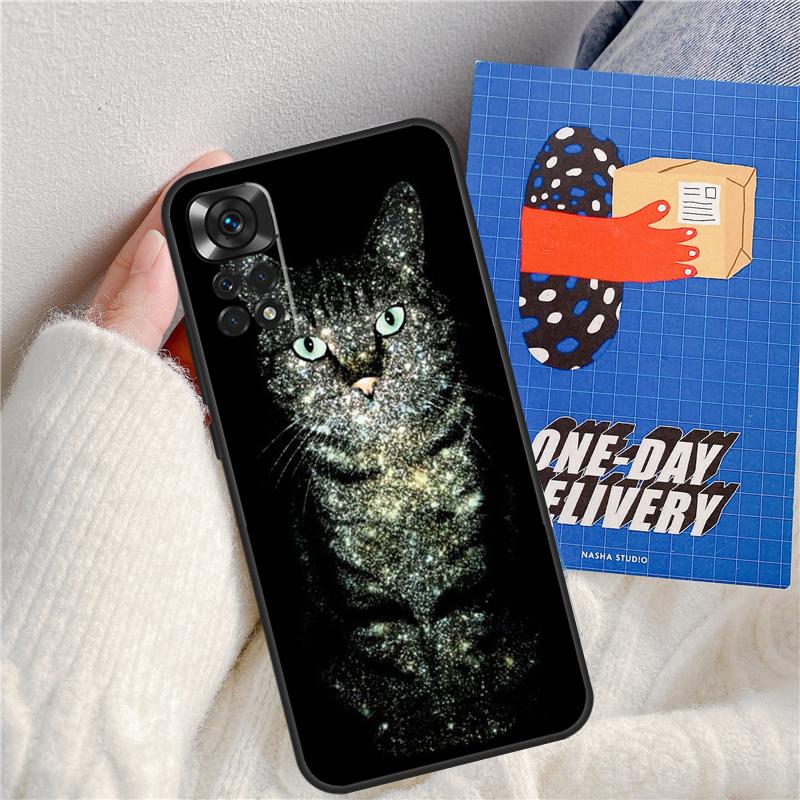 Space Happy Cats Funda For Xiaomi Redmi Note 11 9 10 12 13 14 Pro 9S 10S 11S 12S Redmi 13C 10C 12C 14C Case