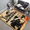 Cool 3D Berserk Guts Rage Anime Carpet Rug Art for Room Decor Sofa Christmas Halloween Gifts Game Area Rug Non-slip Floor Mat