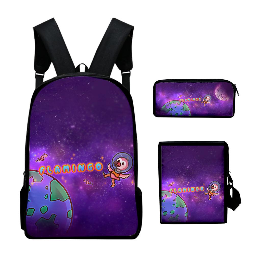 Iconic Distinctive to your eternity Laptop Rucksacks pupil Schoolbags 3D Pattern Oxford Water-resistant Boys/Girls Laptop Backpacks