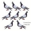 8 Pieces Animal Theme Acrylic Pendant Cute Pigeon Owl Parrot Eagle Hummingbird etc Shape Charm Beads DIY Jewelry Bracelet Necklace Making Kit