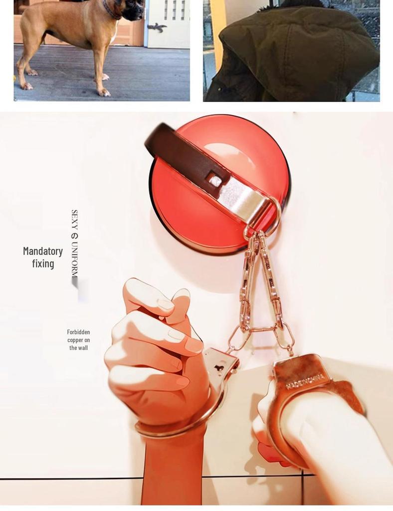 Strong Suction Cup Handcuffs & Foot Cuffs Restraint for SM Training - Unisex Bed Passion Tool