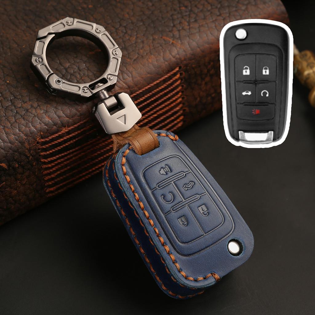 New Leather Car Key Case for Buick For Chevrolet Cruze Aveo Trax Opel Astra Corsa Meriva Zafira Antara J Remote Protect