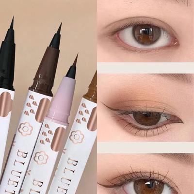 Eyeliner Liegt Seidenraupenstift Natürlicher, langlebiger, wasserfester Eyeliner Undercover Nachziehen für ein nicht verschmierendes, feines Beauty-Make-up