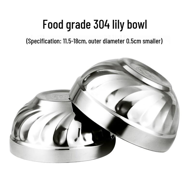 Lijia 304 Stainless Steel Double-Layer Insulated Bowl