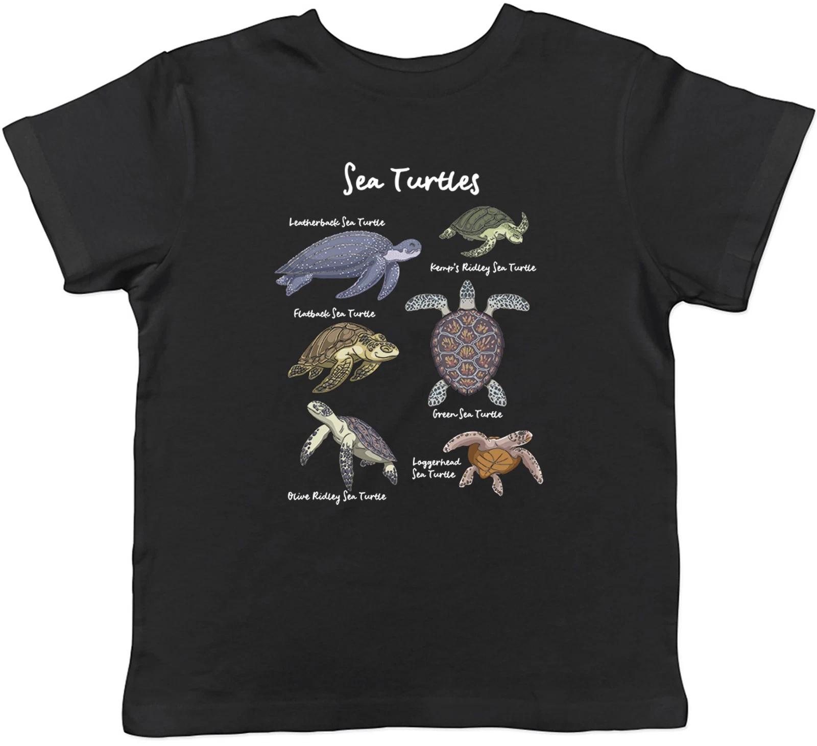 Collection of Sea Turtles Oceans Kids T-Shirt Boys Girls Gift 100