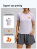 Juyi Tang Women's Breathable Round Neck Yoga Top - Slimming, Sporty, and Versatile