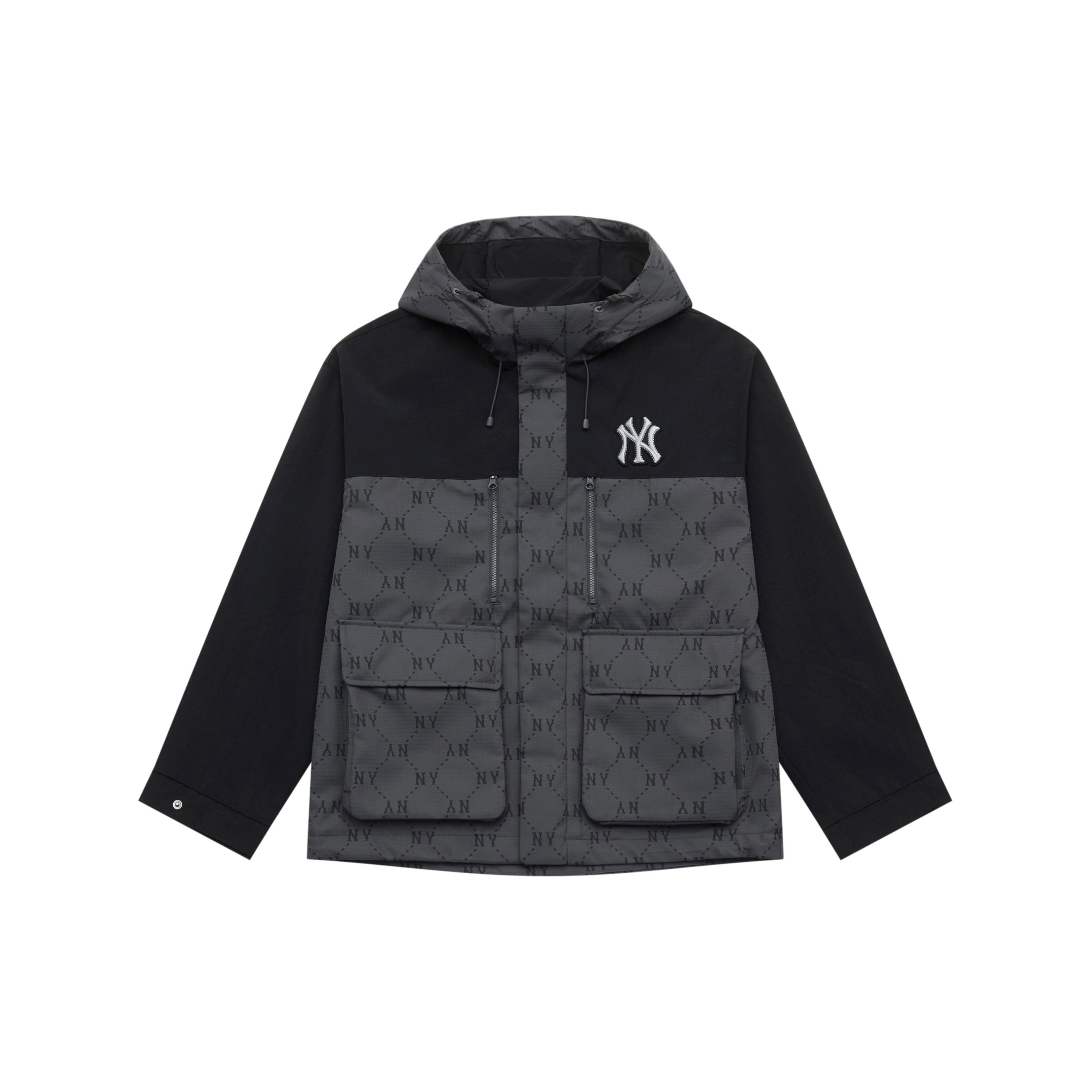 

New MLB MONOGRAM Collection New York Yankees 25FW Jacket Unisex Standard Charcoal Gray 3AWJM0154-50CGS XL