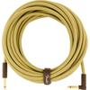 Fender Shield Cable Deluxe Series Instrument Cable, Straight/Angle, 25', Tweed 08