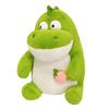 Super Soft Cartoon Stupid Dinosaur with Strawberry Plush Toys Kawaii Stuffed Animal Dragon Doll Baby Sleeping Pillow Girls Gifts