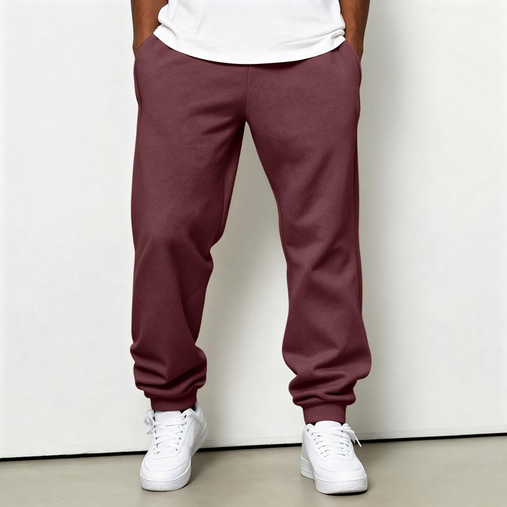 Men's Jogger Pants with Drawstring Elastic Waist