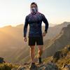 Men's Casual Raglan Sleeve Hooded Long Sleeve Sun Protection Shirt Lightweight Breathable Fabric All Over Print Design