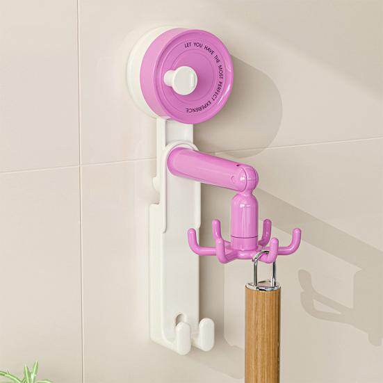 6-Claw Suction Cup Hook 360-Degree Swivel Hook No Drilling Adhesive-free Removable Hook for Home Wall Kitchen