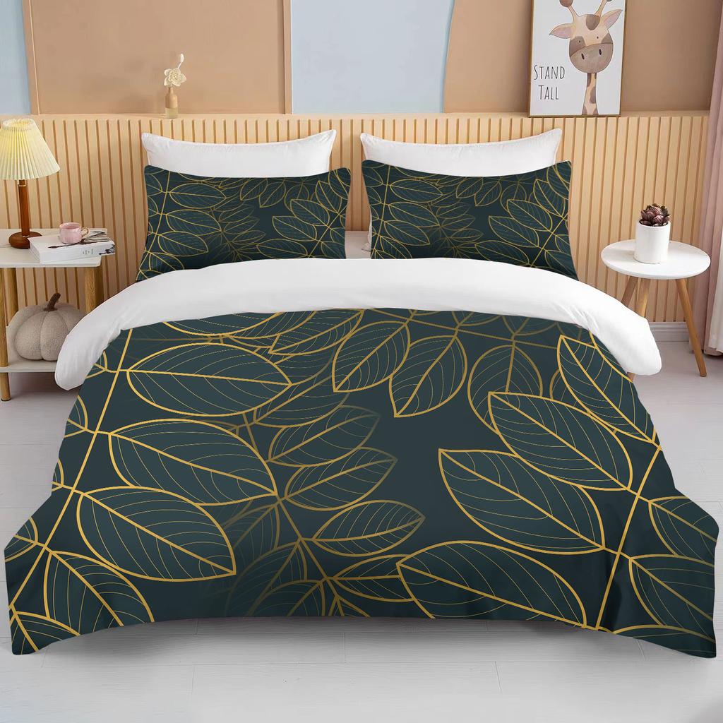 Botanical Flower Double Bed Duvet Cover Bed European Bedding Sets Home Textiles Luxury Pillow Cases Bedroom Bedding Sets