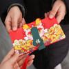 Fodable 2025 New Year Packet Cartoon Blessing Bag 2/6/8/10 Slots Folding Red Envelope  Party Gifts