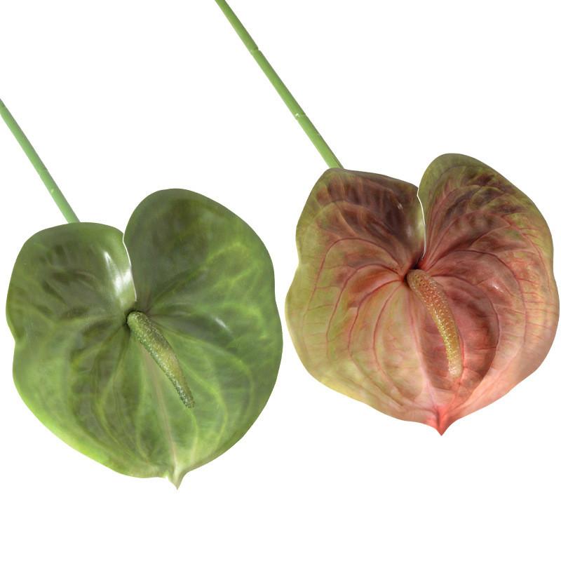 Anthurium Andraeanum Linden Fake Flower For Home Decor And Props Photography