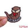 Cute Ghost/Cat Embroidered Patch Cartoon Animal Patch Iron On Patches For Clothing Thermoadhesive Patches For Clothes Jacket DIY