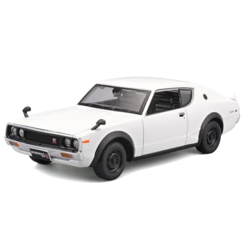 Maisto 1973 Nissan Skyline 2000GT-R #KPGC110 #Ken and Mary #Ken and Mary #1/24 scale diecast model car in white
