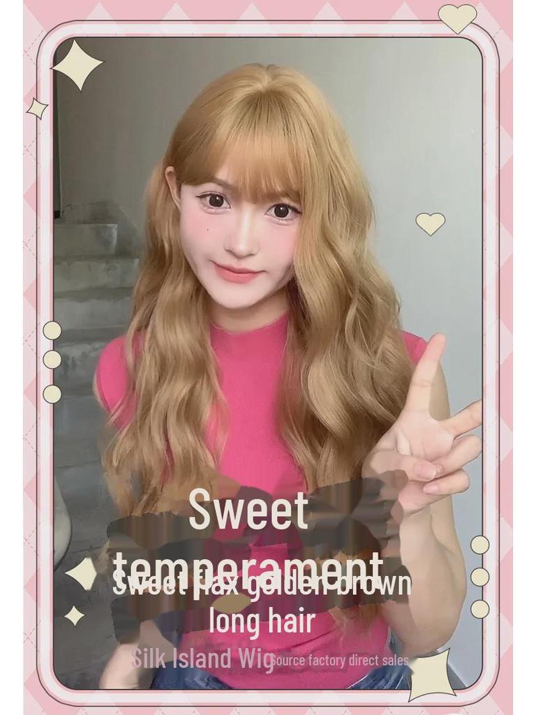 Siyu Long Curly Lolita Wig - Natural, Realistic Full Head Wig for Women