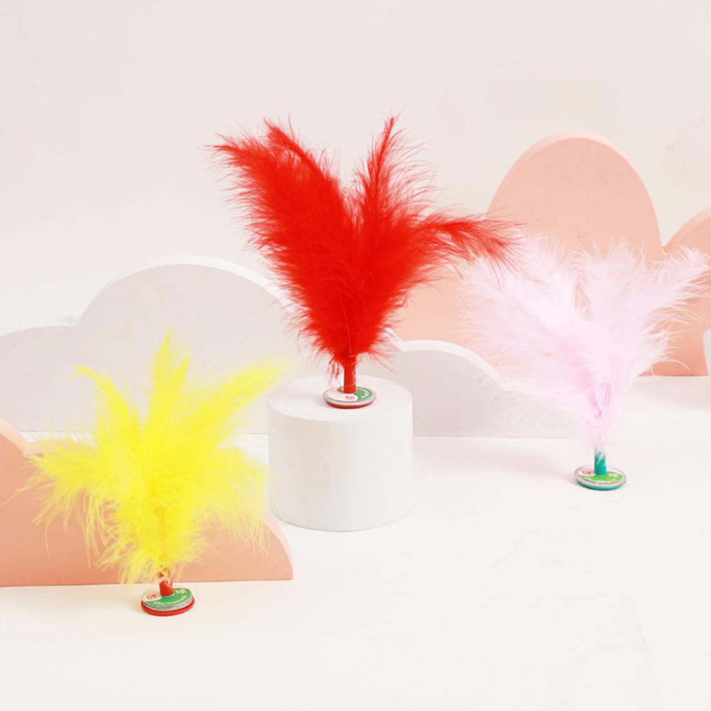 Colorful Feathers Shuttlecock Interactive Games Toys Leg Muscle Strength Body Flexibility Training Fitness Props Fun Gifts For Kids
