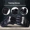1Pair Professional Boxing Gloves Half Finger Kickboxing Gloves  for Adult Sanda Boxing UFC Training