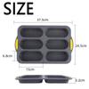 Creative Baking Mould Tray 8 Grids Bread Pastry Mold Silicone Cookie Mold  Baking Tool