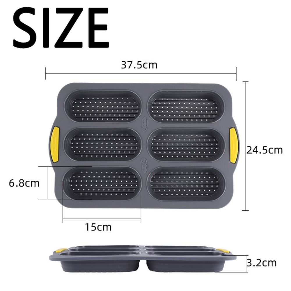 Creative Baking Mould Tray 8 Grids Bread Pastry Mold Silicone Cookie Mold  Baking Tool