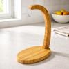 Banana Holder Bamboo Fruit Rack Storage for Kitchen, Living Room