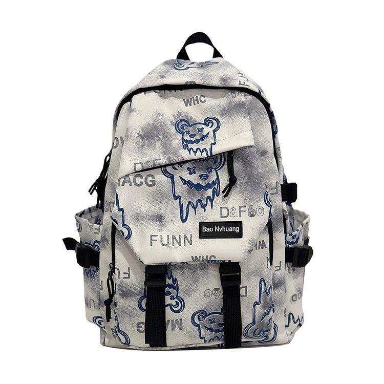 Schulranzen Trend Graffiti Schultasche Jungen Große Kapazität Modische Schultasche College-Student Mittelschüler Rucksack