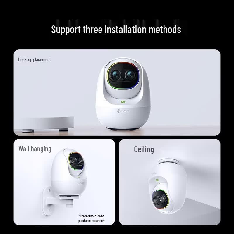 360 9Ultra 4K Dual-Lens AI Pan-Tilt Camera with Night Light (CN version)