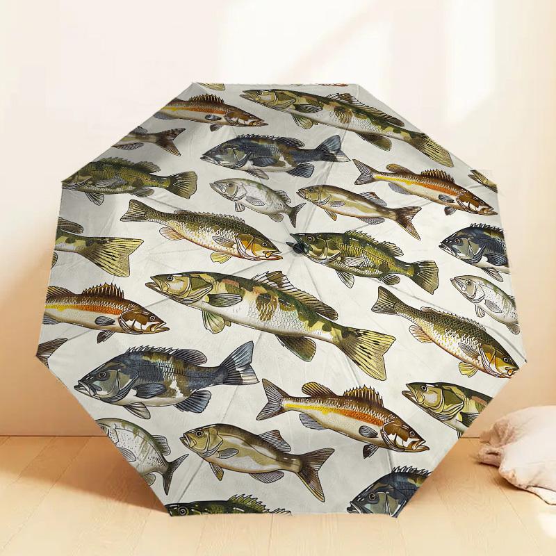 1 шт. Зонт с рисунком рыбы, Автоматическое открытие и закрытие, Качественный дорожный зонт, c1128063