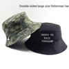 Big Head Men Large Size Sun Bucket Hat Women Fisherman Bob Pure Cotton Panama Cap Plus Size Bucket Hats 58-60cm 60-62cm 63-65cm
