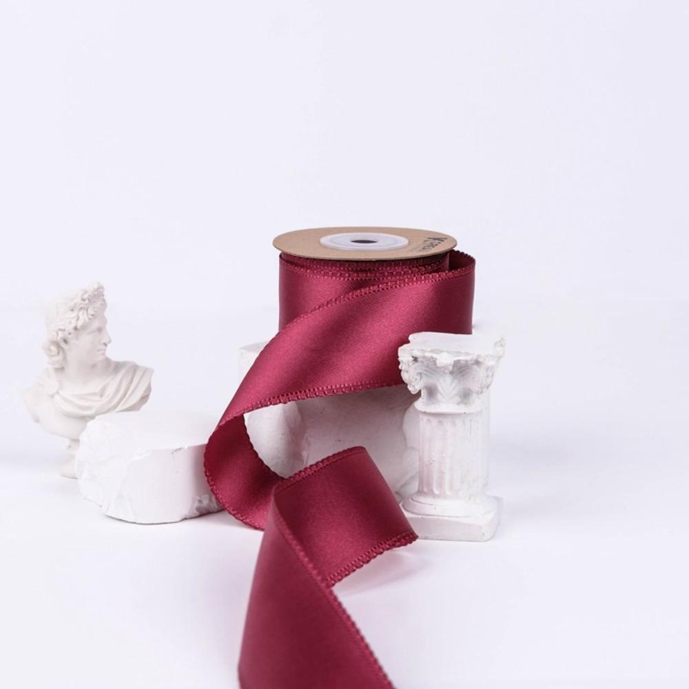 10 Yards 40MM Polyester Satin Ribbon DIY Crafts Double-sided Gift Wrapping Tape Make Bowknots Handmade Carfts Lace Ribbon Cloth