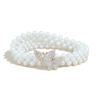 Meier Women's Belt Elastic Pearl Rhinestone Butterfly Slim Waist Cincher