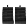 2PCS Plastic Wheel Chocks Blocks for Car Trailer Truck RV Camper with Handles Anti-slip Plastic Base Tire Chocks Stoppers