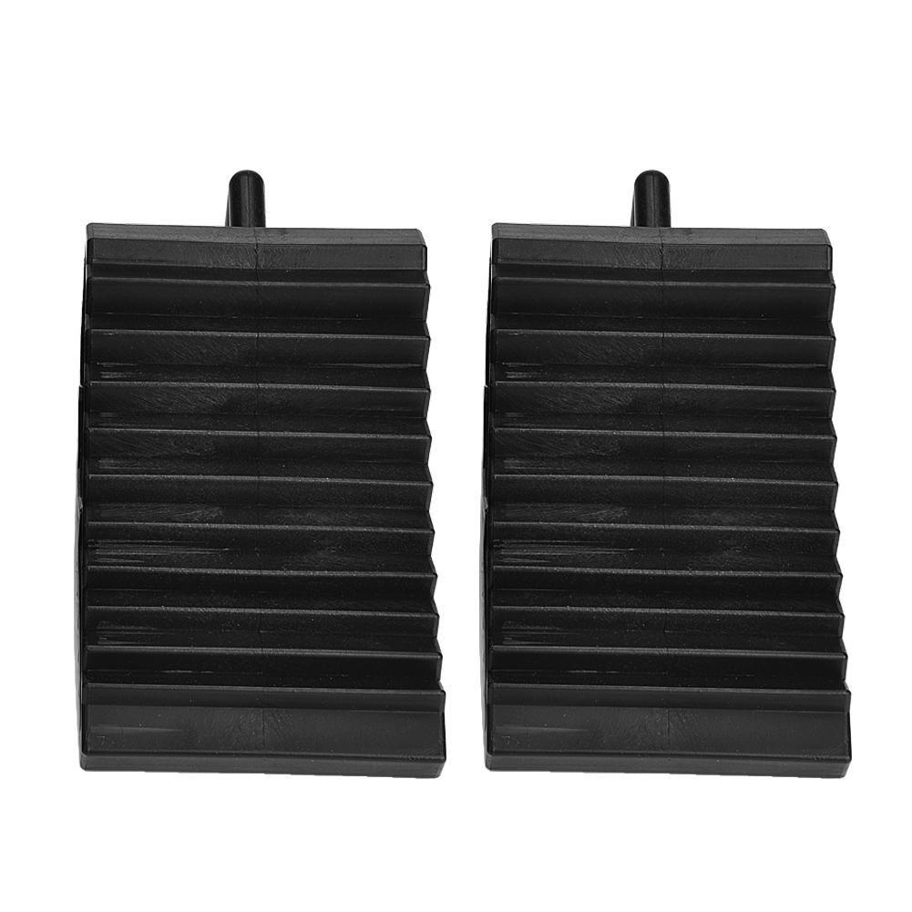 2PCS Plastic Wheel Chocks Blocks for Car Trailer Truck RV Camper with Handles Anti-slip Plastic Base Tire Chocks Stoppers