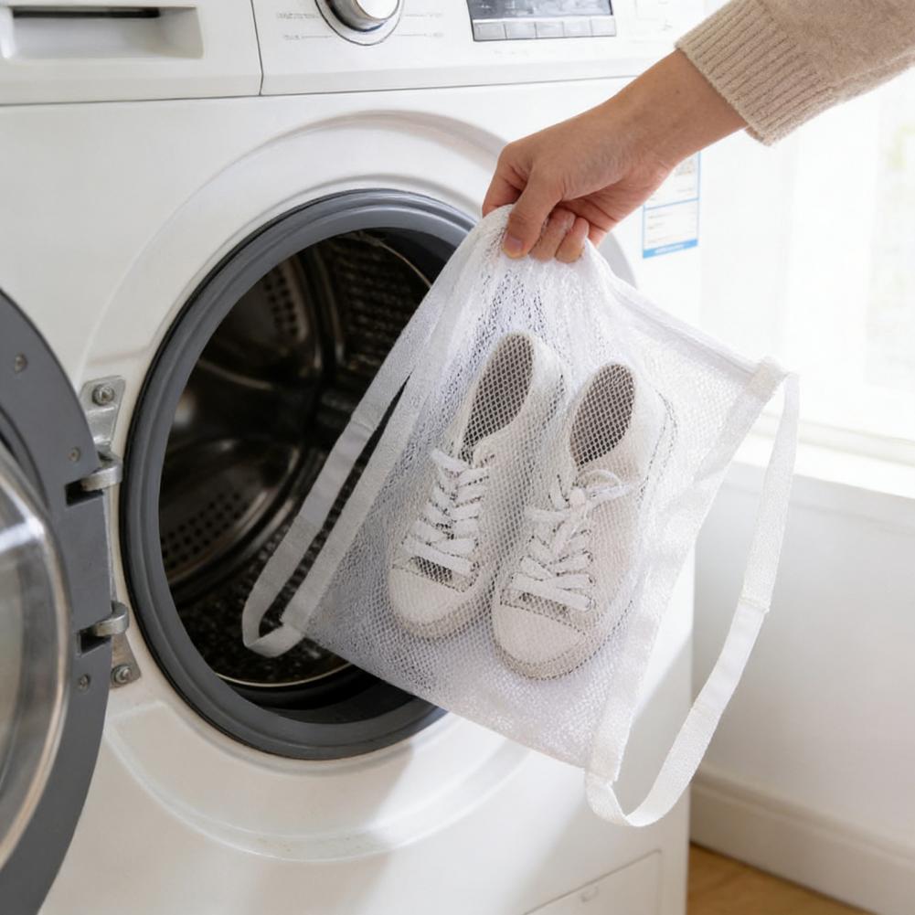 Laundry Shoe Bag Shoe Washing Bag Reusable Mesh Shoe Laundry Bag with Zipper Washing Machine Protector Pouch for Sneakers
