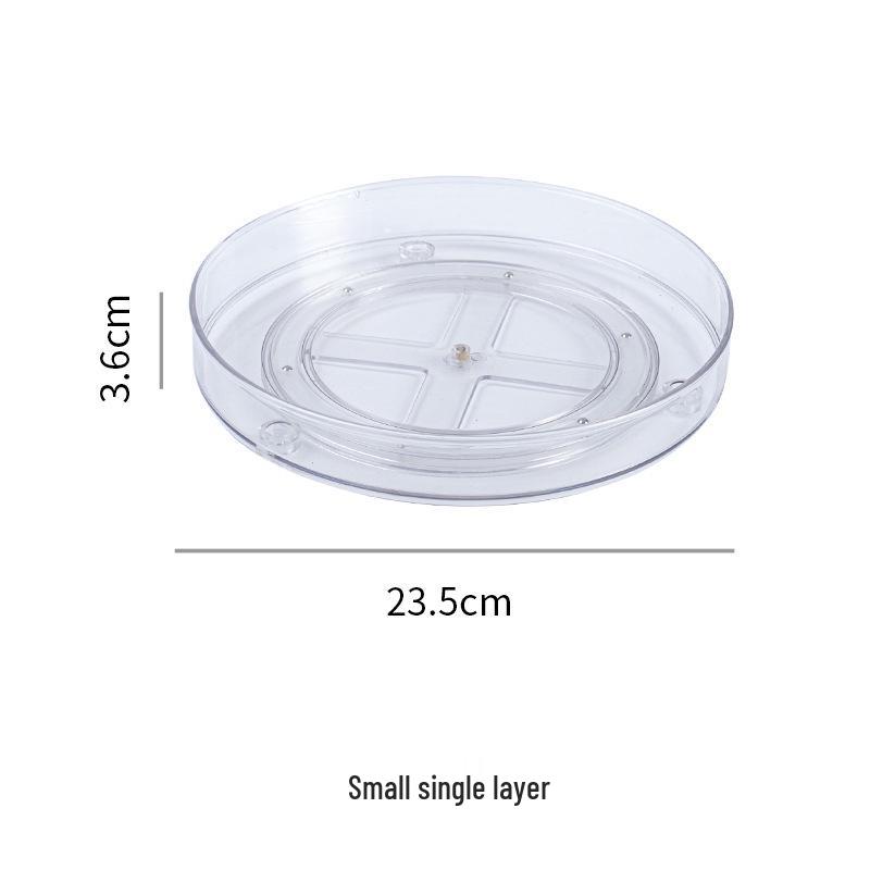 Multifunctional Rotating Storage Rack for Kitchen, Spice, Fruit, Cosmetics - Single, Double, or Triple Layer Tray