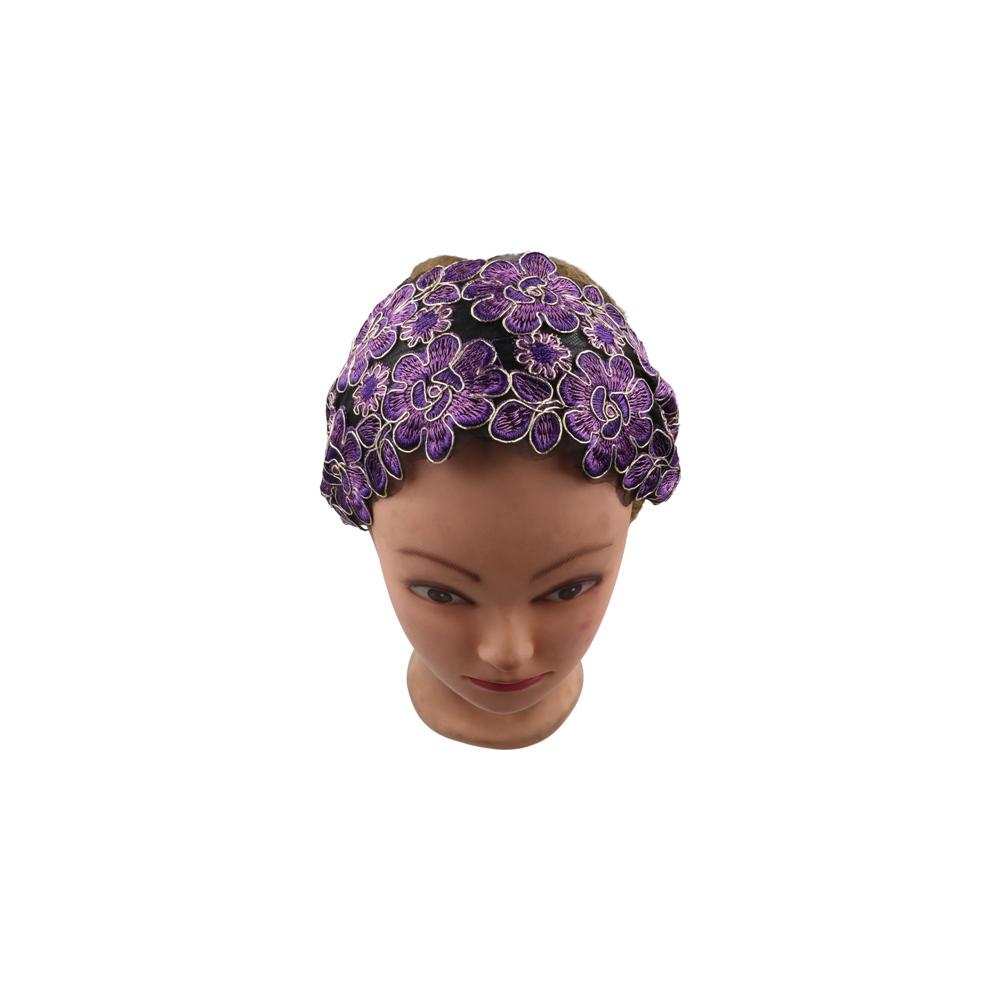 Wide Side Women Hair Hoop Flower Mother Hair Hoop Elegant Lace Headband  Hair Decoration