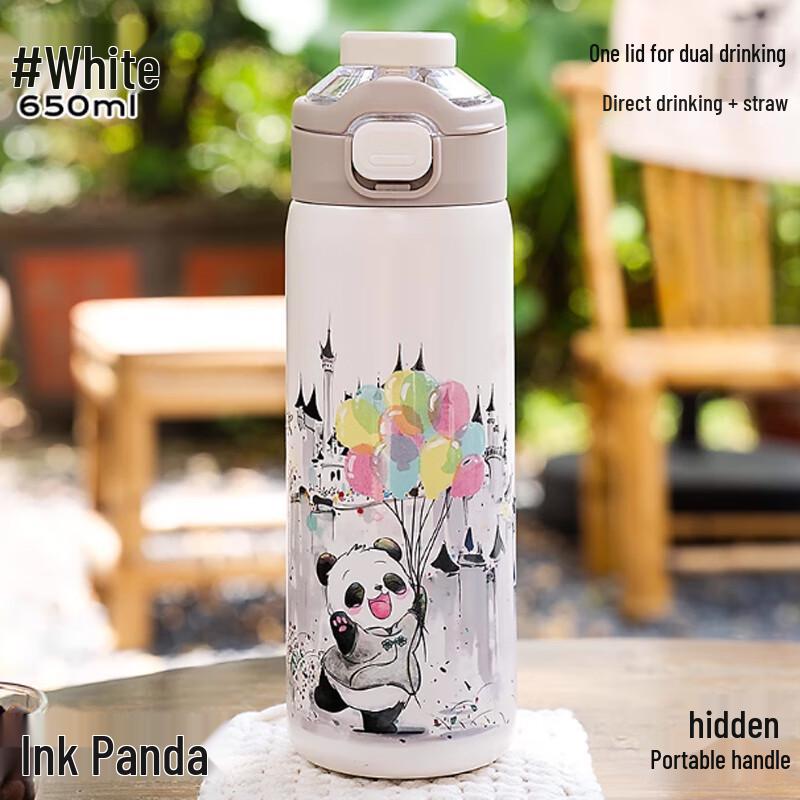 

Diller 316L Stainless Steel Double-Drink Insulated Bottle with Straw