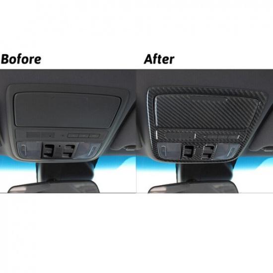 4Pcs For Honda Accord 2008-12 Carbon Fiber Interior Overhead Console Cover Trim